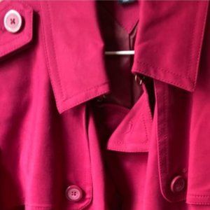 Magenta Trench Coat